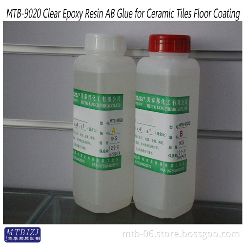With good transparency, Excellent surface gloss Epoxy Resin Coating and Paint Glue for Marble and Ceramic Tiles